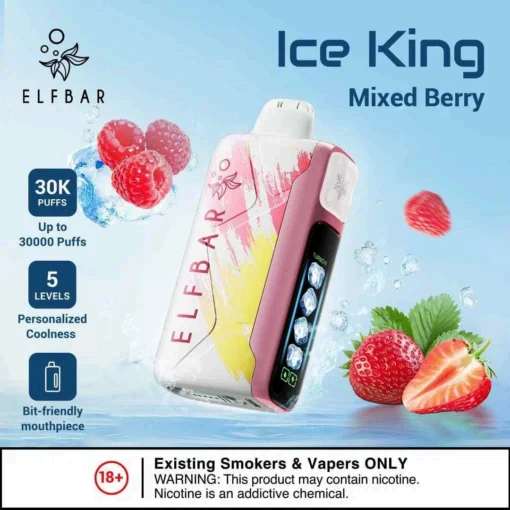 Elf Bar Ice King – Mixed Berries – 30K – Vape Shop Mumbai