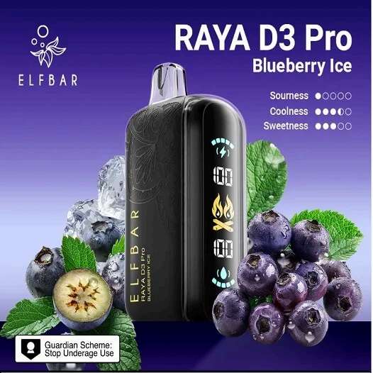 Elf Bar Raya D3 Pro 30K – Blueberry Ice – Vape Shop Mumbai