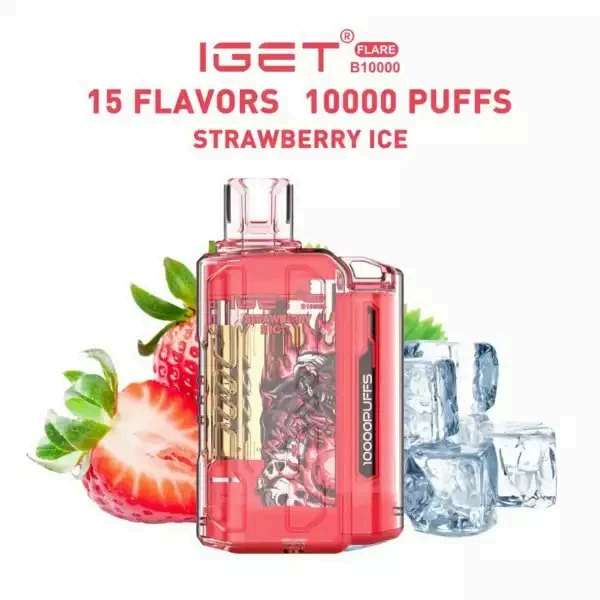 IGET Flare B10000 – Strawberry Ice – Vape Shop Mumbai