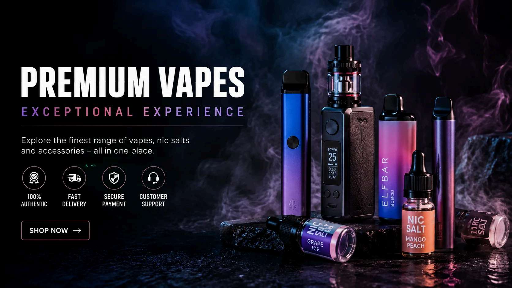 Premium Vapes Background